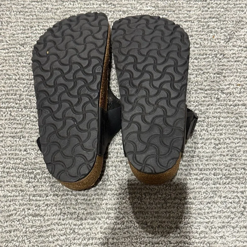 Birkenstock Black Leather Sandals